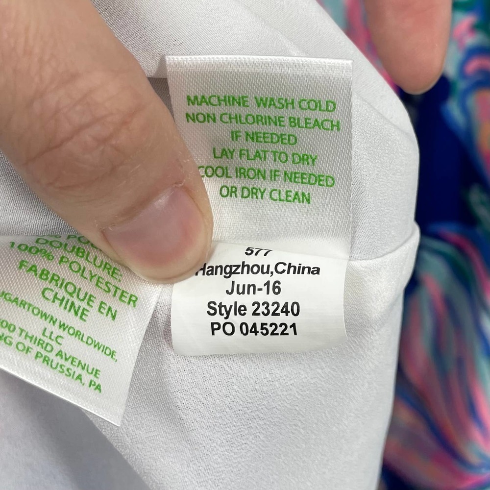 Lilly Pulitzer 2 Kassia Fit And Flare Dress True Blue Going Coastal 23240 - Picture 9 of 12
